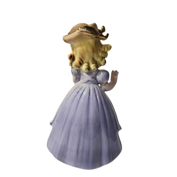 Vintage Josef Originals Tina First Love Series Girl Figurine *Chipped* Purple - Picture 8 of 9